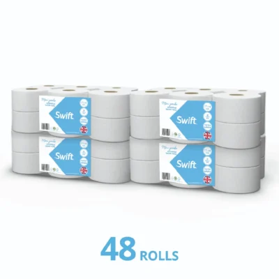 Swift Mini Jumbo Toilet Rolls Embossed - 48 Rolls