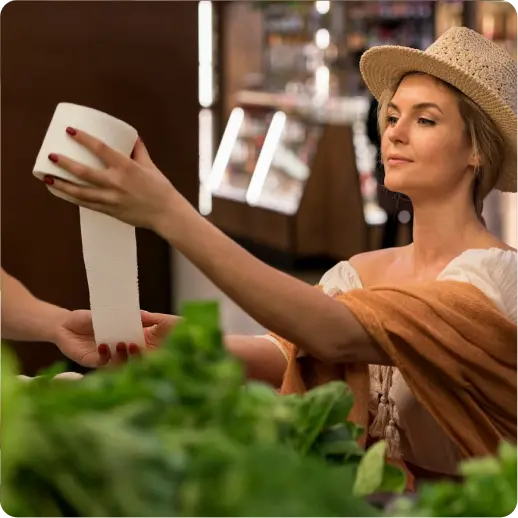 Sustainably Sourced pure paper -