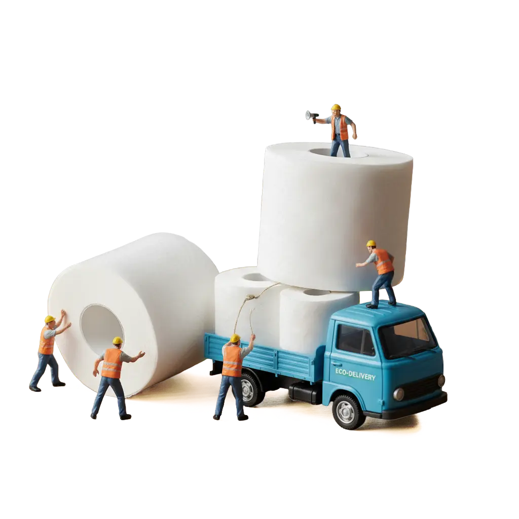 min workers with truck -